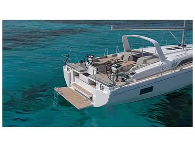 Comfort, a Beneteau Oceanis 47 sailboat at Tropea, Italy