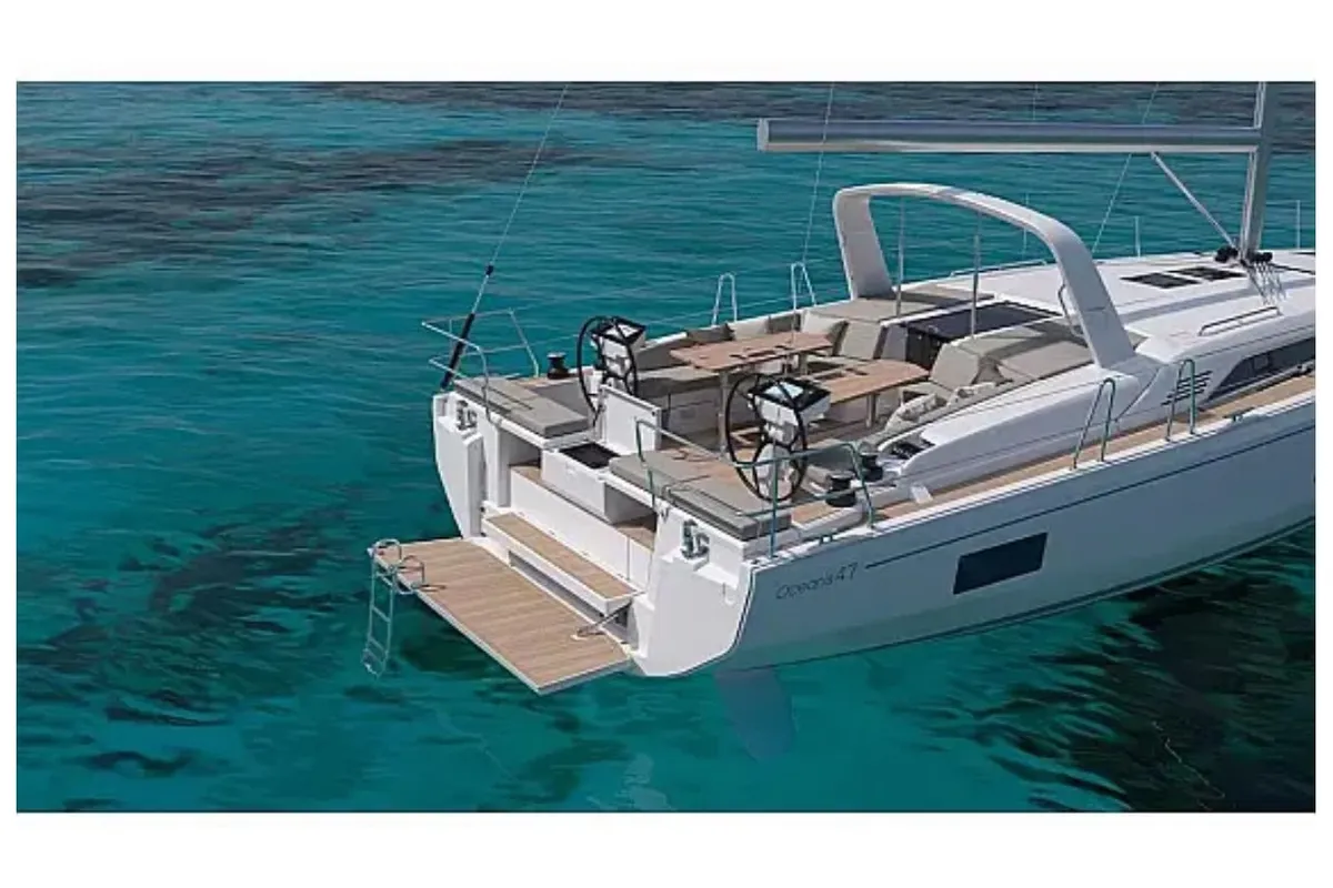 Comfort, a Beneteau Oceanis 47 sailboat at Tropea, Italy