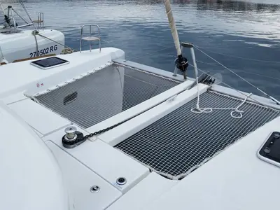 Salon of Venus, a Lagoon 40 catamaran at Grad Biograd na Moru, Croatia