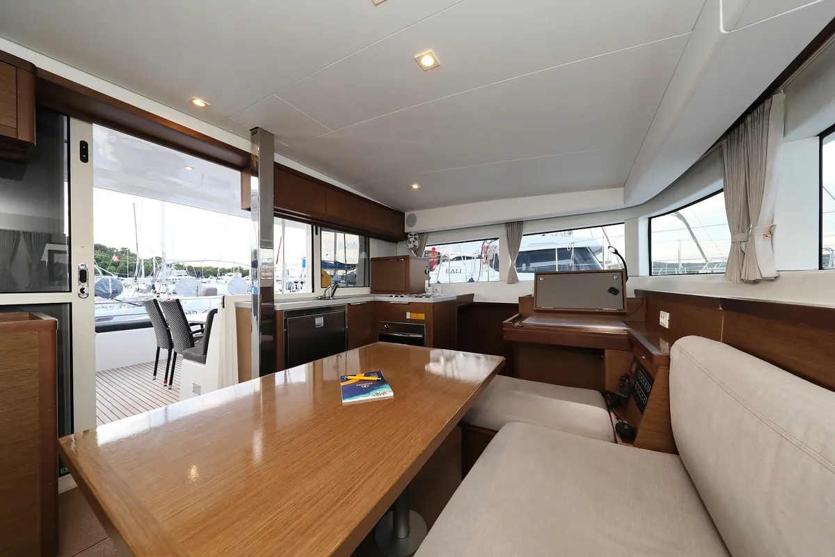 Galley of Venus, a Lagoon 40 catamaran at Grad Biograd na Moru, Croatia