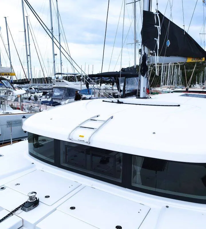 Deck of Venus, a Lagoon 40 catamaran at Biograd na Moru, Croatia