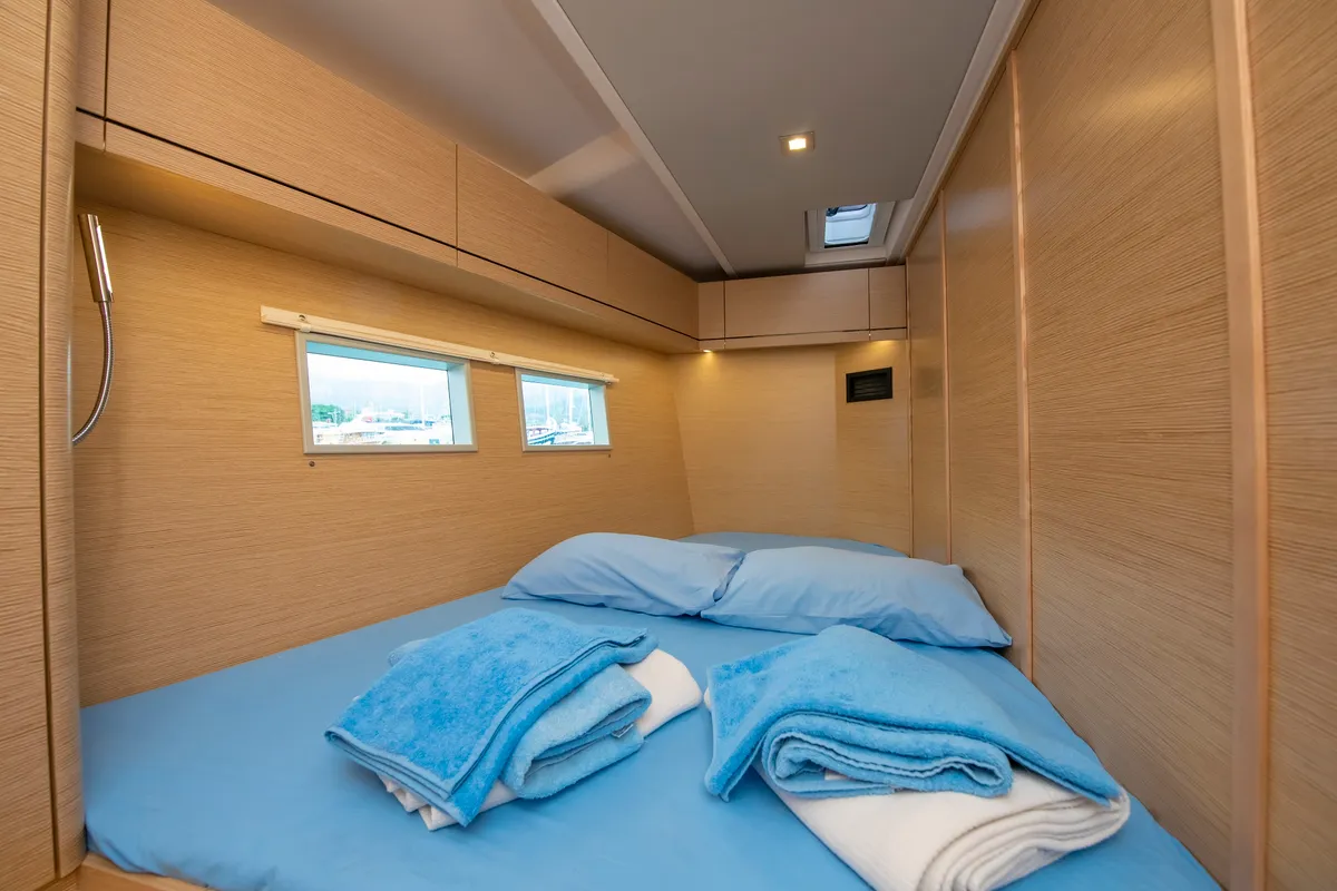 Cabin on Playa, a Hanse 548 sailboat at Fethiye, Turkey