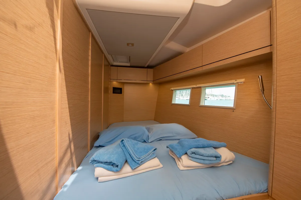 Cabin on Playa, a Hanse 548 sailboat at Fethiye, Turkey