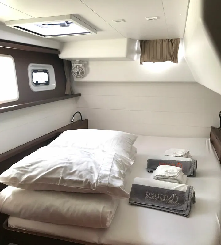 Cabin on Adriatic Cheetah, a Lagoon 450 F catamaran at Grad Kaštela, Croatia