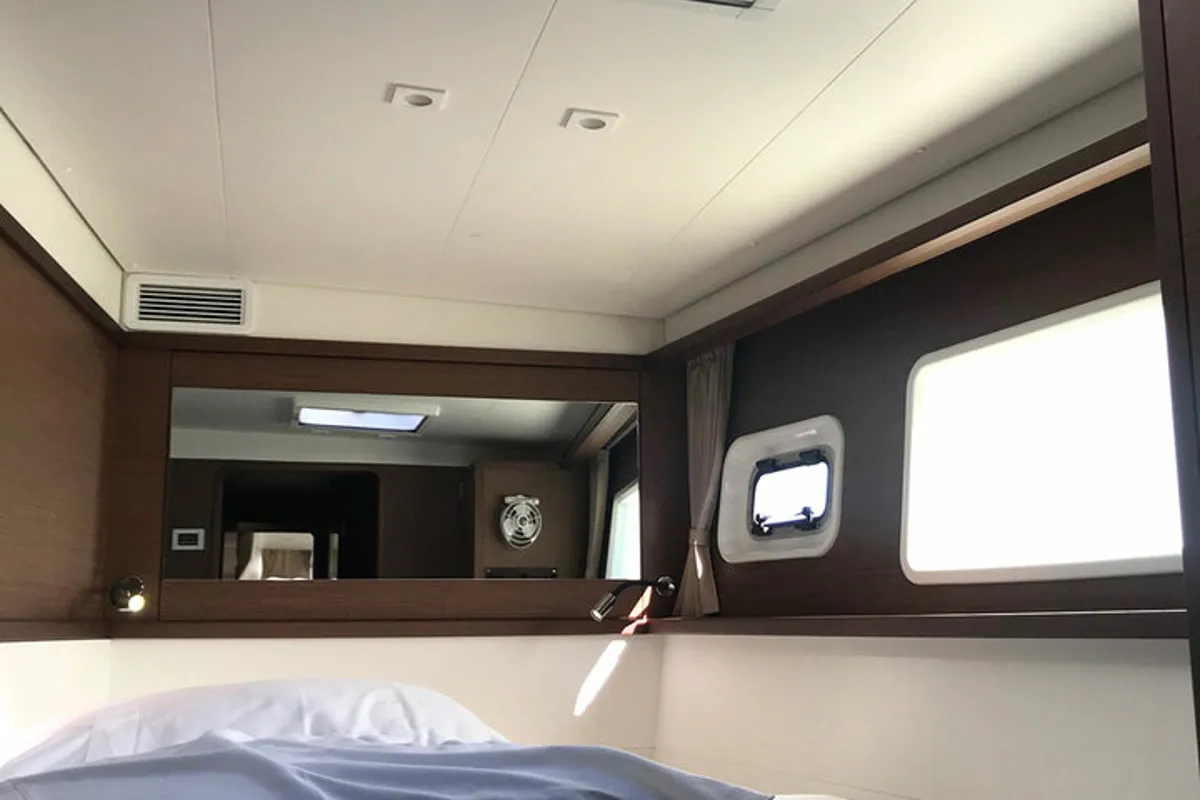 Cabin on Adriatic Cheetah, a Lagoon 450 F catamaran at Grad Kaštela, Croatia