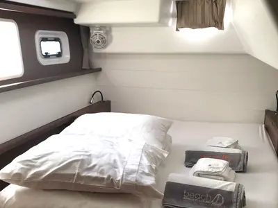 Cabin on Adriatic Cheetah, a Lagoon 450 F catamaran at Grad Kaštela, Croatia