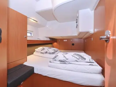 Cabin on Angel, a Bavaria Cruiser 46 sailboat at Grad Biograd na Moru, Croatia