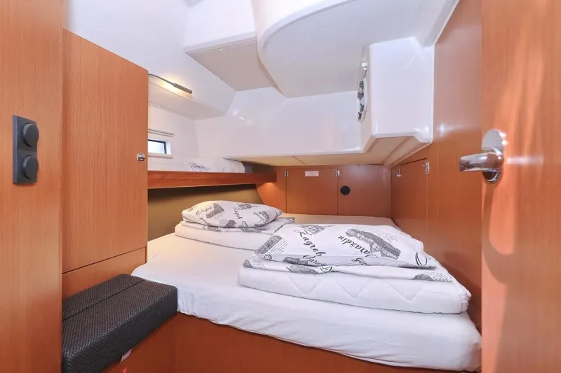 Cabin on Angel, a Bavaria Cruiser 46 sailboat at Grad Biograd na Moru, Croatia