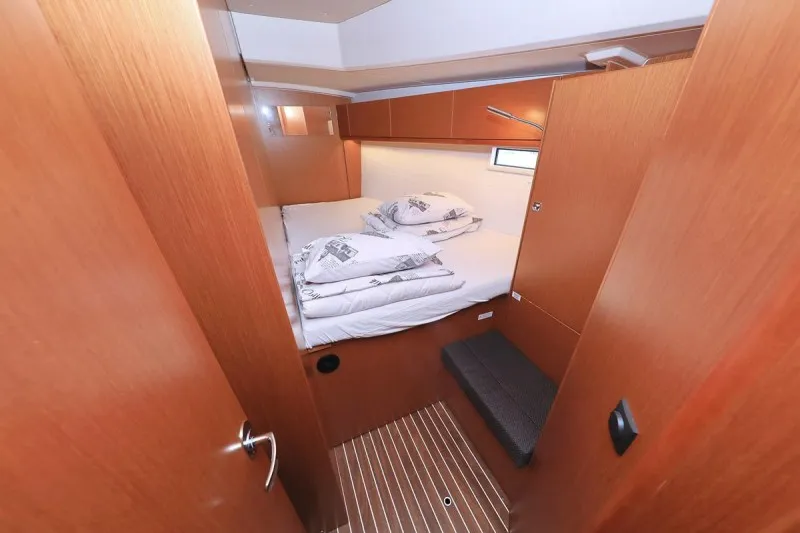 Cabin on Angel, a Bavaria Cruiser 46 sailboat at Grad Biograd na Moru, Croatia