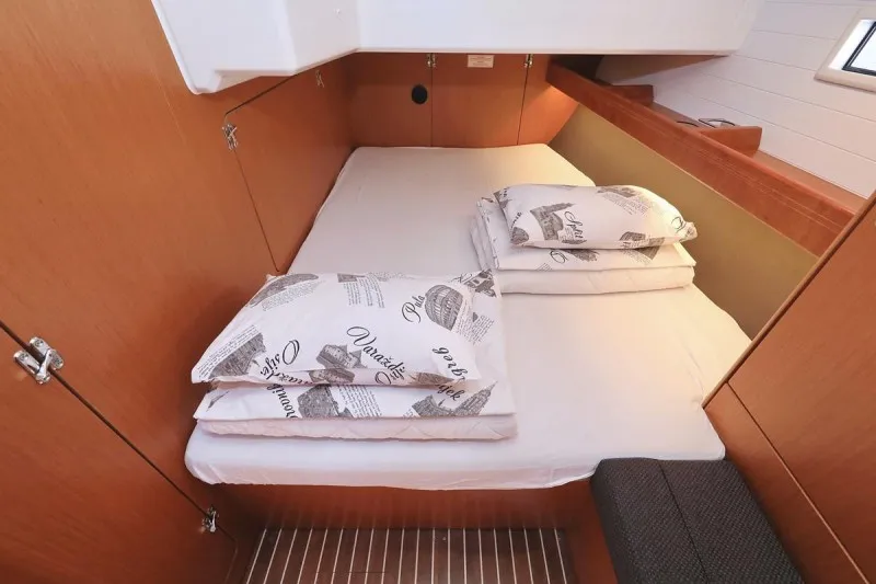 Cabin on Angel, a Bavaria Cruiser 46 sailboat at Grad Biograd na Moru, Croatia