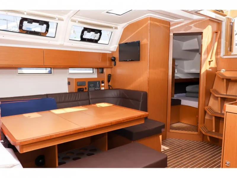 Salon of Angel, a Bavaria Cruiser 46 sailboat at Grad Biograd na Moru, Croatia