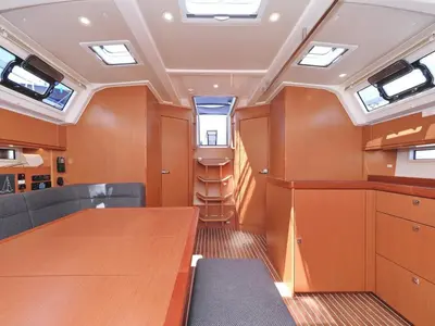 Salon of Angel, a Bavaria Cruiser 46 sailboat at Grad Biograd na Moru, Croatia