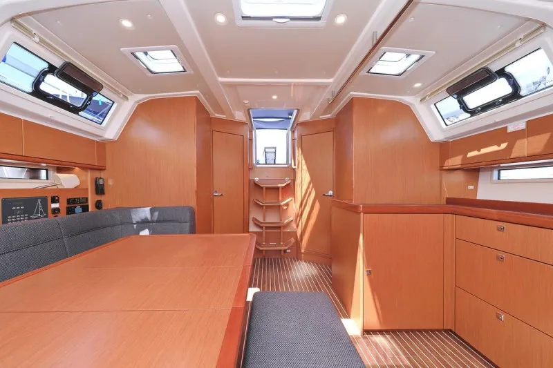Salon of Angel, a Bavaria Cruiser 46 sailboat at Grad Biograd na Moru, Croatia