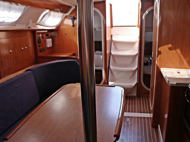 Salon of Silba, a Vektor 36 sailboat at Grad Biograd na Moru, Croatia