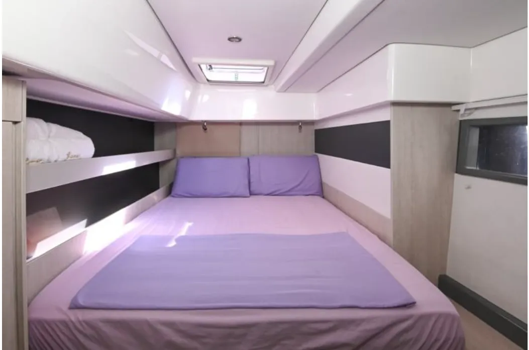 Head on Paradise Sea, a Leopard 51 PC catamaran at Ellomenos, Greece