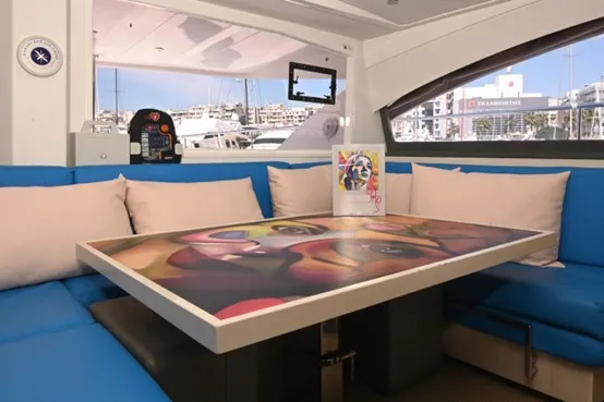 Paradise Sea, a Leopard 51 PC catamaran at Ellomenos, Greece