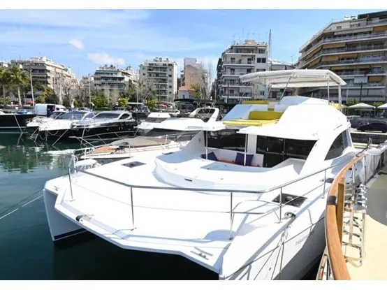 Paradise Sea, a Leopard 51 PC catamaran at Ellomenos, Greece