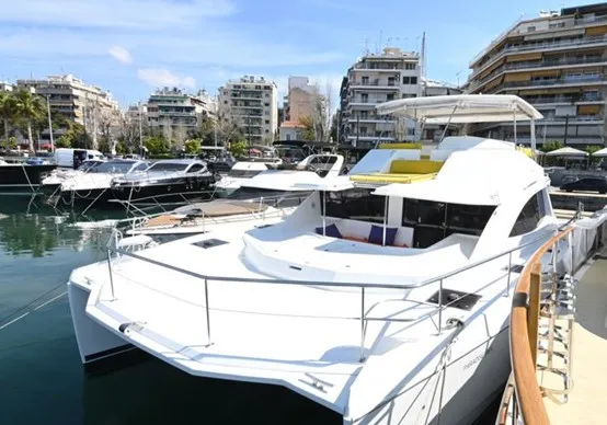 Paradise Sea, a Leopard 51 PC catamaran at Ellomenos, Greece