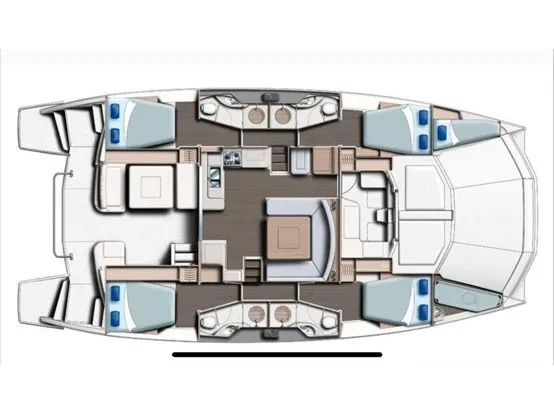 Paradise Sea, a Leopard 51 PC catamaran at Ellomenos, Greece