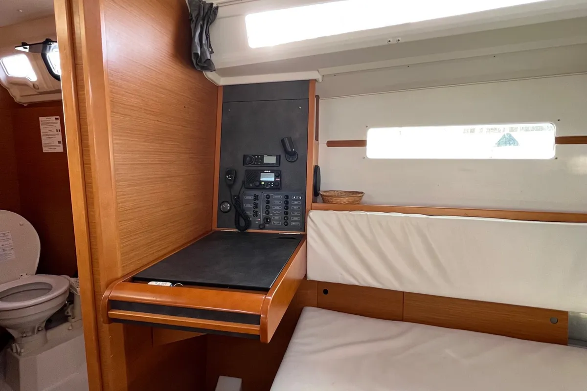 Cabin on VITA, a Jeanneau Sun Odyssey 349 sailboat at Općina Sukošan, Croatia