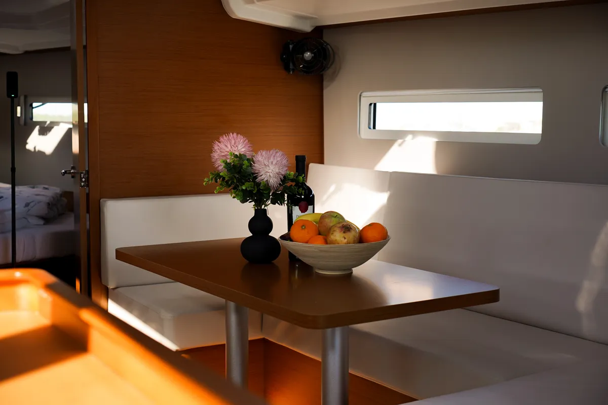Evelyne, a Jeanneau Sun Odyssey 410 sailboat at Pirovac, Croatia