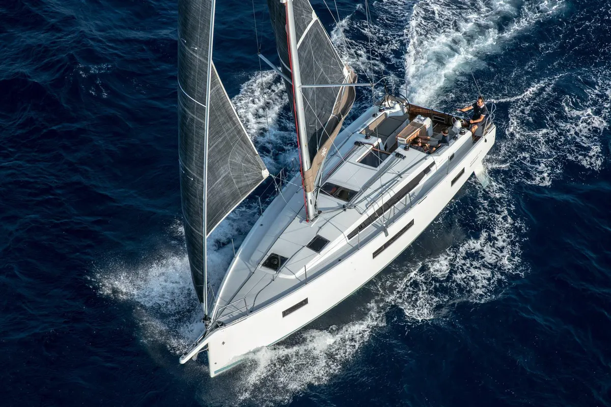 Evelyne, a Jeanneau Sun Odyssey 410 sailboat at Pirovac, Croatia