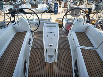 Miha, a Beneteau Oceanis 46 sailboat at Grad Biograd na Moru, Croatia