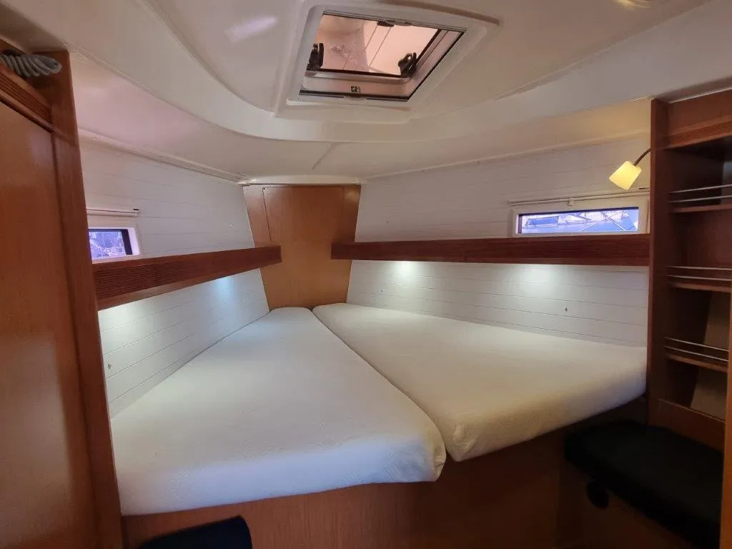 Cabin on Eleven, a Bavaria 36 Cruiser sailboat at Izola / Isola, Slovenia