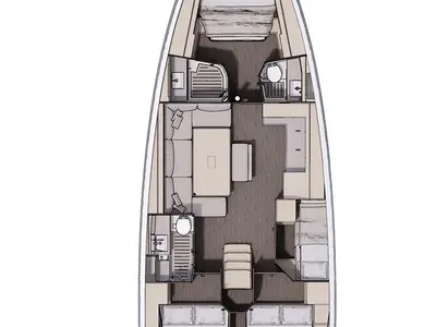 Dufour 470 - 4 + 1 cab., a sailboat at Paraty, Brazil