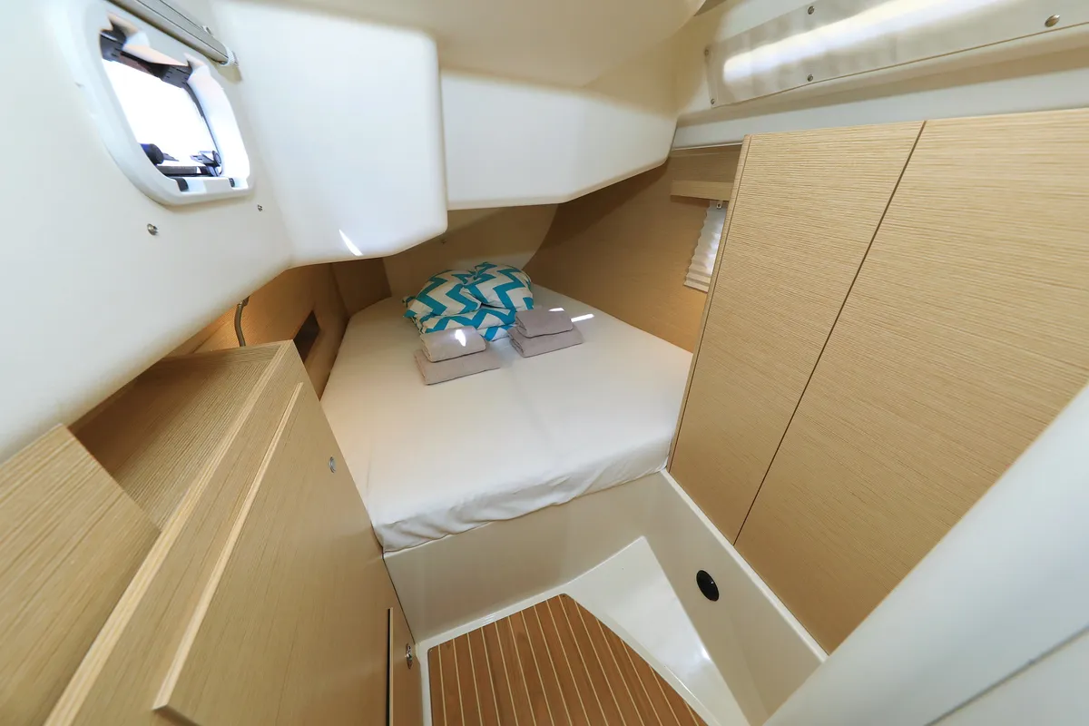 Cabin on Whatever, a Hanse 458 sailboat at Grad Kaštela, Croatia