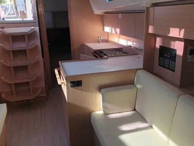 Galley of Bavaria C42, a sailboat at Vibo Valentia, Italy
