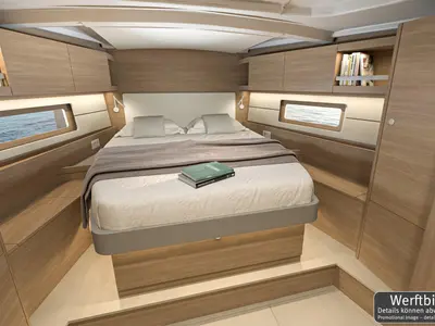 Cabin on FOX one, a Beneteau Oceanis 47 sailboat at Rogoznica, Croatia