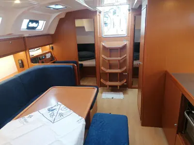 Salon of Virginia, a Bavaria Cruiser 41 sailboat at Pula, Croatia