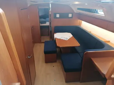 Salon of Virginia, a Bavaria Cruiser 41 sailboat at Pula, Croatia