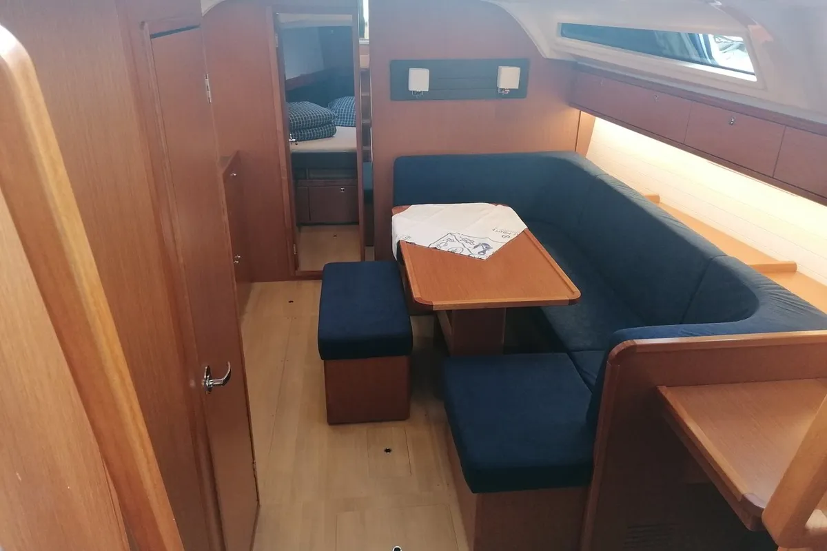 Salon of Virginia, a Bavaria Cruiser 41 sailboat at Pula, Croatia