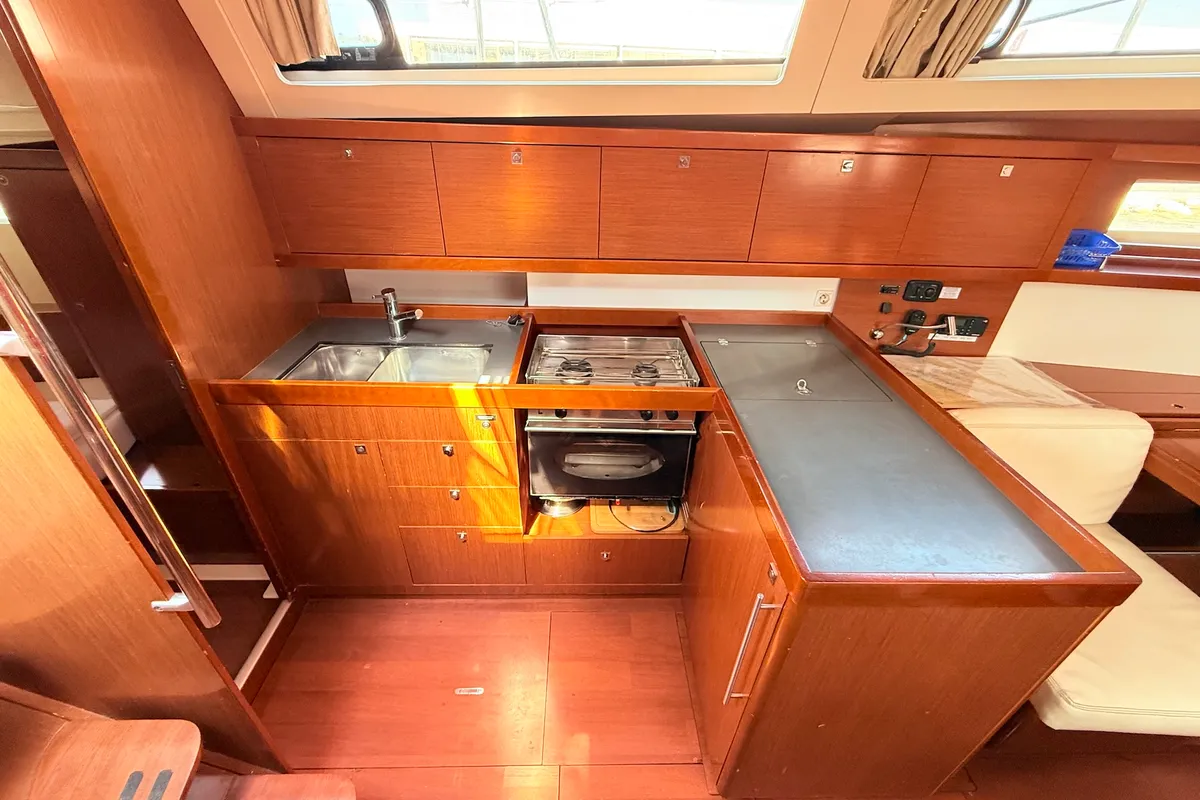 Galley of Sluničko, a Beneteau Oceanis 41 sailboat at Općina Sukošan, Croatia