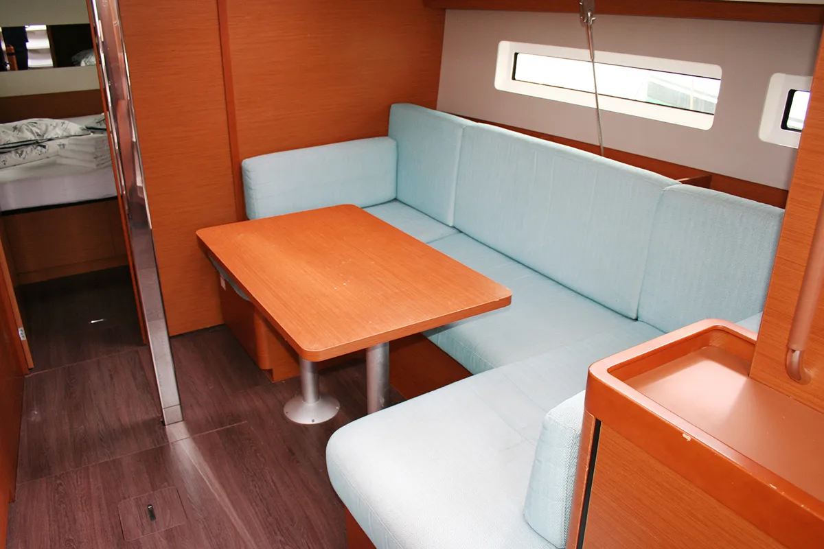 Salon of Modesty, a Jeanneau Sun Odyssey 440 sailboat at Dubrovnik, Croatia