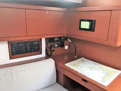Pomerol, a Beneteau Oceanis 45 sailboat at Seget Donji, Croatia