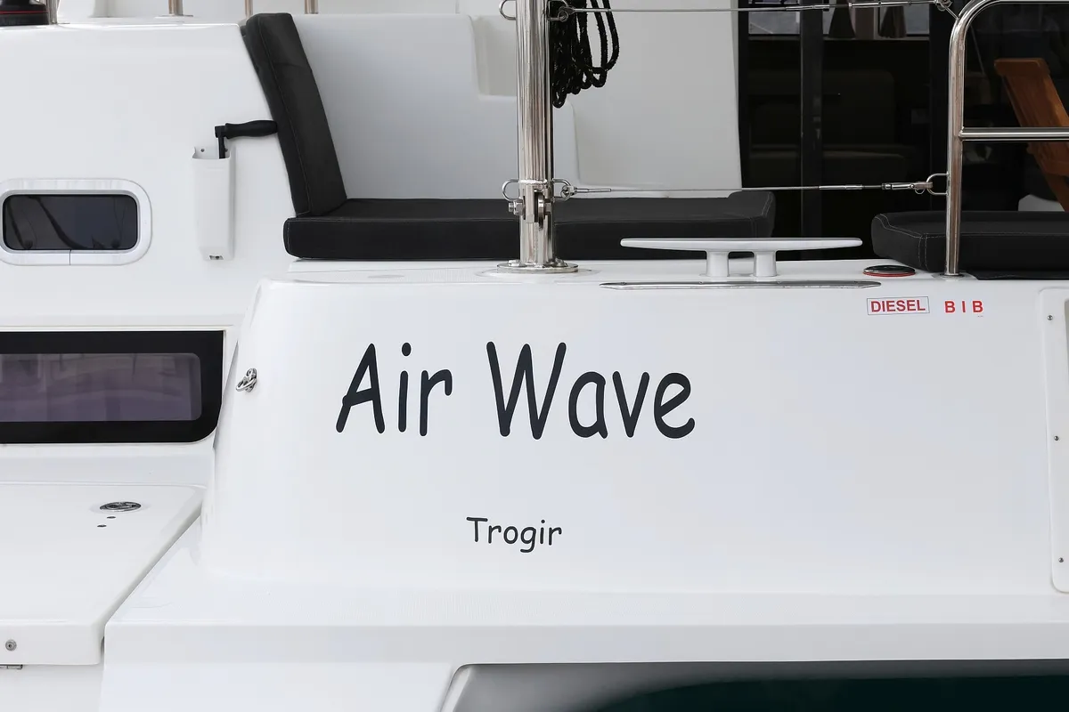 Air Wave, a Lagoon 42 catamaran at Općina Rogoznica, Croatia