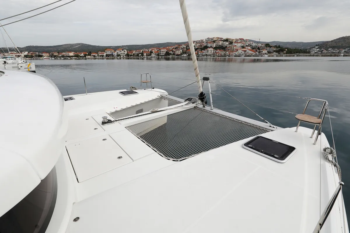 Deck of Air Wave, a Lagoon 42 catamaran at Općina Rogoznica, Croatia