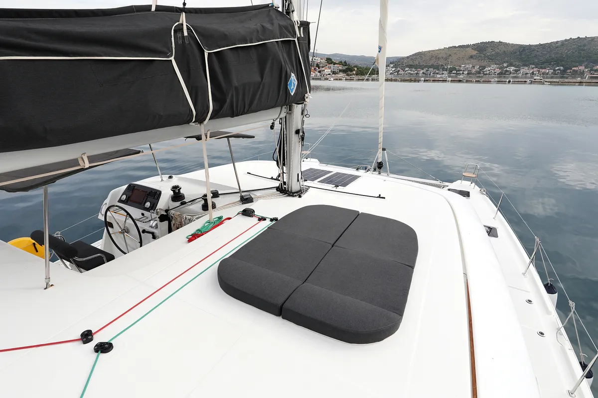 Deck of Air Wave, a Lagoon 42 catamaran at Općina Rogoznica, Croatia