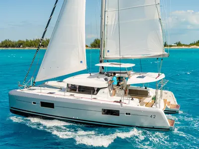 Kokotie, a Lagoon 42 catamaran at Pointe-à-Pitre, France