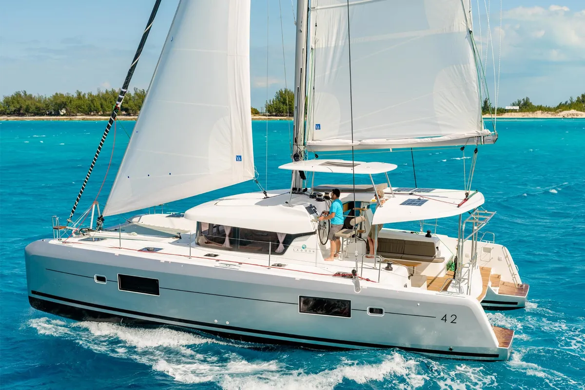 Kokotie, a Lagoon 42 catamaran at Pointe-à-Pitre, France