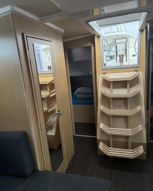 Cabin on Aurelia, a Bavaria C42 Style sailboat at Palma de Mallorca, Spain