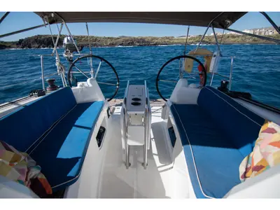 FIRRINGALLO, a Jeanneau Sun Odyssey 349 sailboat at es Jonquet, Spain