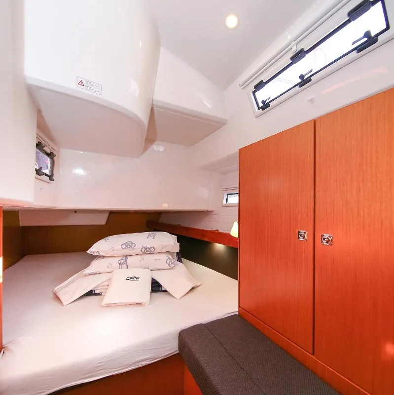 Cabin on WindesEile (20), a Bavaria Cruiser 41S sailboat at Murter, Croatia