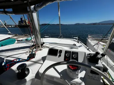 Kos 40, a Bali Catspace catamaran at Preveza, Greece