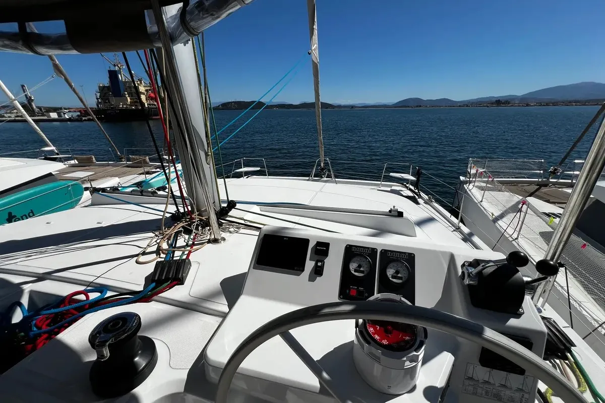 Kos 40, a Bali Catspace catamaran at Preveza, Greece