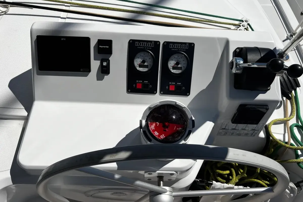 Kos 40, a Bali Catspace catamaran at Preveza, Greece