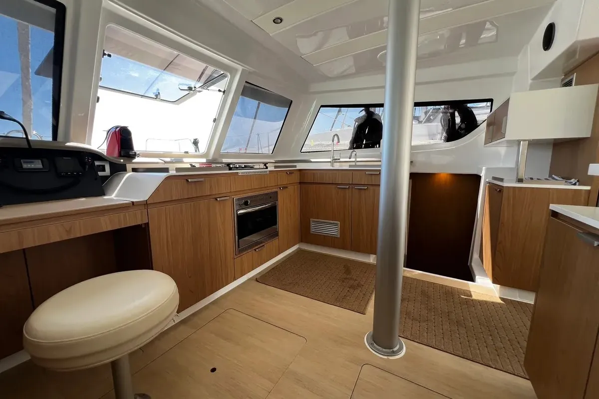 Kos 40, a Bali Catspace catamaran at Preveza, Greece